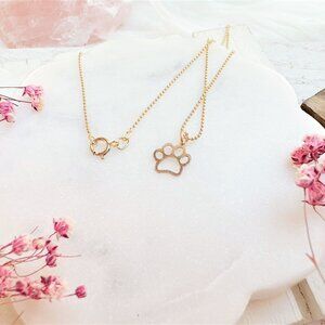 Cute Paw Print Necklace | Handmade in BC